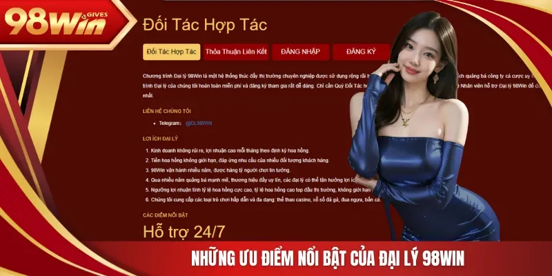 98win Đại lý 98WIN Những ưu điểm nổi bật của đại lý 98Win